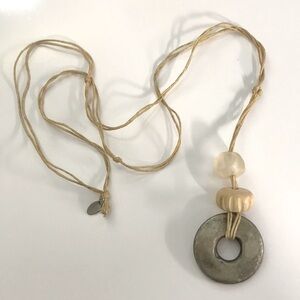 The Limited Silver Tone Round Beaded Drop Necklace